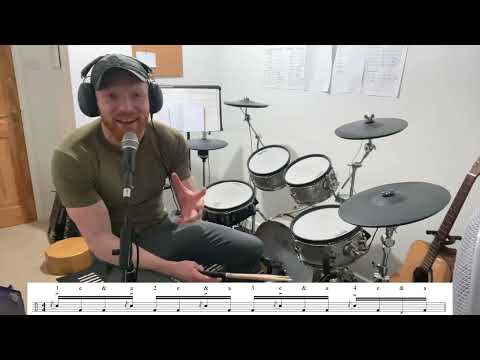 Epic Flam/Two Kicks Drum Fill - One Minute Drum Lesson