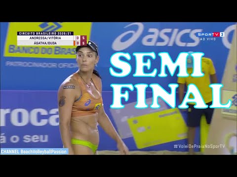ANDRESSA/VITORIA vs DUDA/AGATHA Circuito Brasileiro de Vôlei de Praia OPEN 7 Etapa SEMI FINAIS