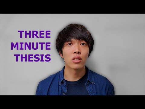 Three Minute Thesis (3MT) 2020 - Daisuke Yoshidome