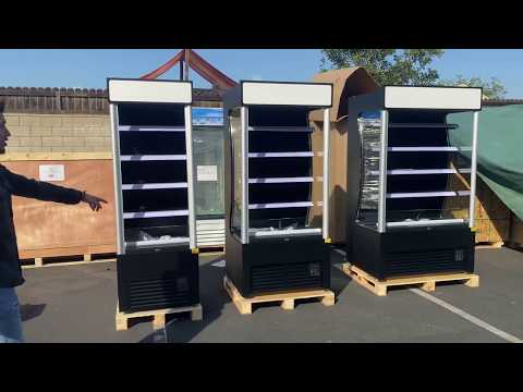 Open air cooler Subway Sandwich Sushi Showcase Open Air Grab Refrigerated Display Case Cooler