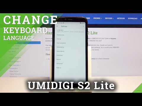 Add Keyboard Language - UMIDIGI S2 Lite & Keyboard Options
