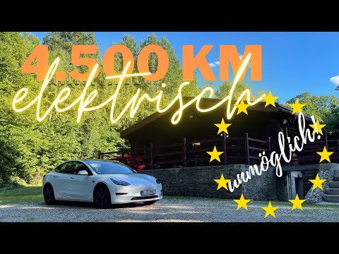 Tesla Model 3 Elektro-Euro-Tour 4.500km elektrisch durch Europa  Part 1