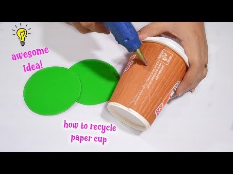 The easy paper cup and tissue roll recycled idea| how to make room decor lamp at home Video