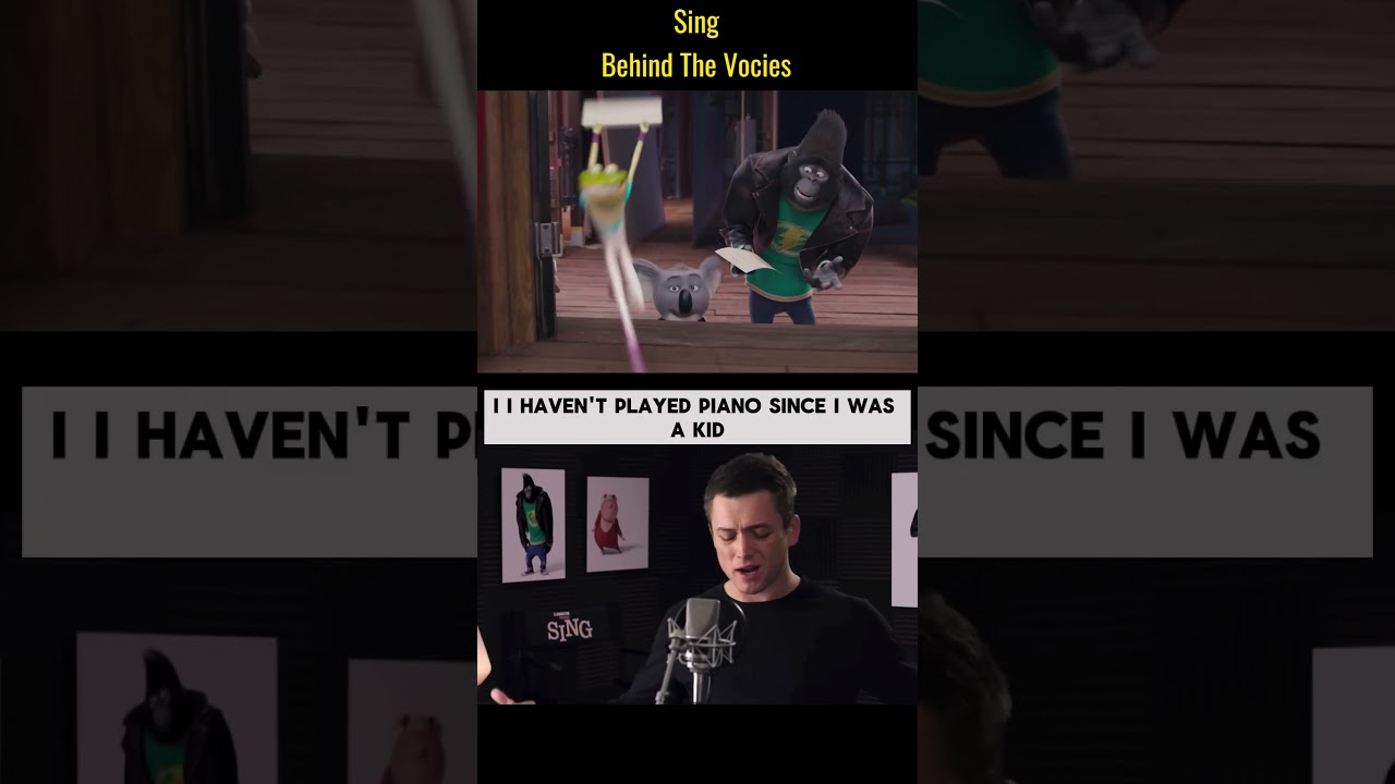 Sing - Behind The Voices #sing #sing2 #scarlettjohansson #matthewmcconaughey #halsey #shorts #viral