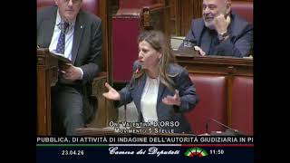 D'ORSO RICHIEDE DELLE PAUSE PER FAR RIPOSARE GLI ARTI DURANTE LA SEDUTA FIUME