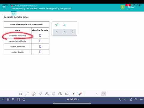 ALEKS: Understanding the prefixes used in naming binary compounds