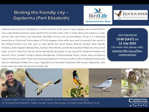 Conservation Conversations: Birding Gqeberha (Port Elizabeth) – Daniel Danckwerts (12 July 2022)