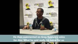 Phil LaMarr on Greg Baldwin Voicing Aku video
