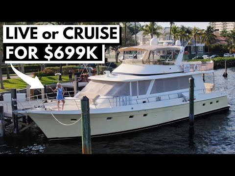 $699,000 2000 OFFSHORE 62' Flushdeck FAST Trawler in 4K / Liveaboard Explorer Expedition Yacht Tour