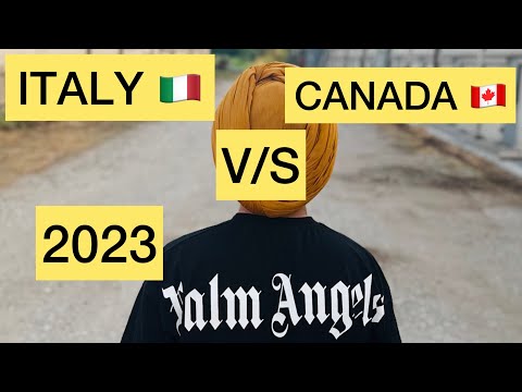 ITALY V/S CANADA Comparison Video 2023 || Canada Recession .