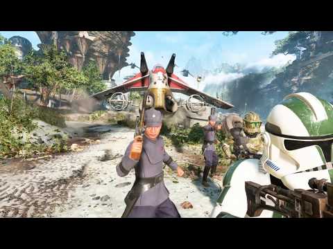 41st and 327th Legion defend Kashyyyk - Star Wars Battlefront 2
