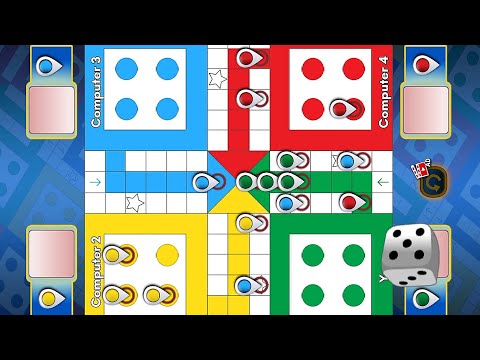 Ludo game in 4 players | Ludo King 4 players | Ludo gameplay #464