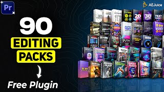 90+ Video Editing Packs for Adobe Premiere Pro - Free Plugin