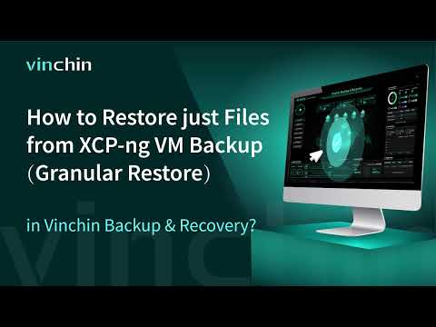 How to Restore just Files from XCP-ng VM Backup (Granular Restore) in Vinchin Backup & Recovery?