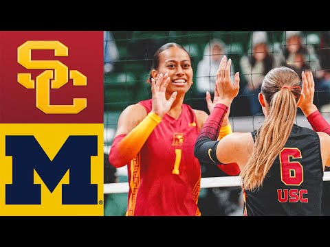 USC vs Michigan Full Game Women's College Volleyball 2025