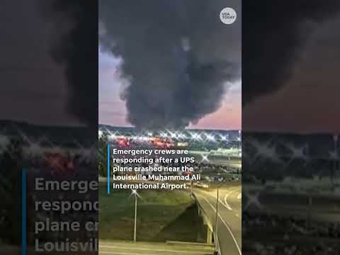 Emergency crews responding to reports of a plane crash near Louisville airport