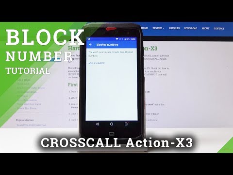 How to Block Calls & Texts in CROSSCALL Action-X3 - Block Number