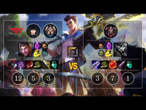 T1 Roach Jayce vs Rengar Top - KR Challenger Patch 10.10