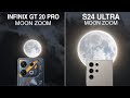 Infinix GT 20 Pro Vs Samsung S24 Ultra Moon Zoom Test | Super Zoom