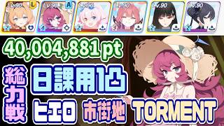 【ブルアカ】TORMENT：個人的な日課用TL 総力戦ヒエロニムス 1凸 40,004,881pt【ブルーアーカイブ】