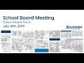 RPS School Board Meeting - 7/16/19