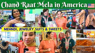 Chand Raat Mela in America 2022 |  @Delight Big Bazaar, New Jersey, USA| America mein Indian Store