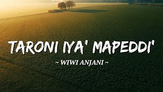Download lagu Wiwi Anjani - Taroni Iya' Mapeddi' (Lirik) Lagu Bugis Populer 2024 mp3 Download lagu Wiwi Anjani - Taroni Iya' Mapeddi' (Lirik) Lagu Bugis Populer 2024 mp3