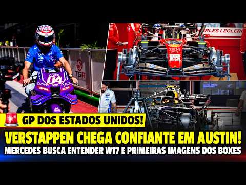 VERSTAPPEN CONFIANTE ! MERCEDES BUSCA ENTENDER W17 ATUALIZADO | IMAGENS GP DOS ESTADOS UNIDOS