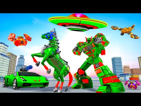 Horse Robot Car Game – Space Robot Transform wars - Android Gameplay
