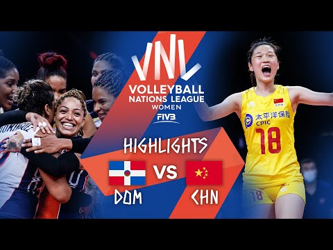 DOM vs. CHN - Highlights Week 4 | Women's VNL 2021