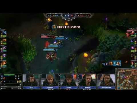 In Game Listen In - C9 vs Fnatic Game 3 - S3 WC Quarter Finals