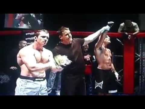 Kev Damage Axworthy wins by knockout KO... CAGE GLADIATORS