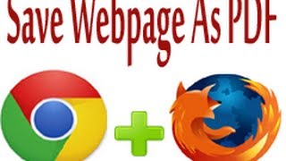 preview picture of video 'How To Save Webpage As PDF File Without & With Installing Extension'