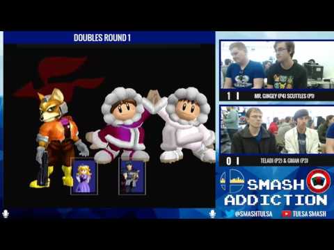 Smash Addiction 59 - Mr. Gingey & Scuttles (Red) vs Teladi & Gman (Blue) - Doubles Round 1