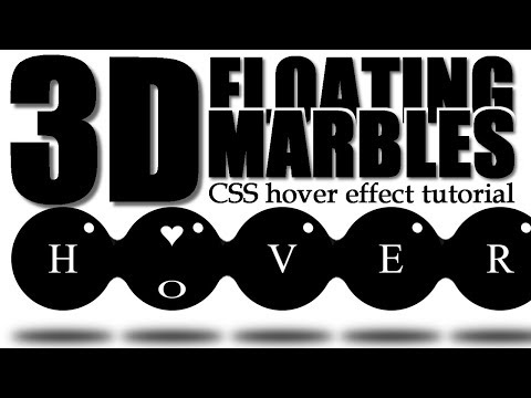 CSS 3D Effects | Floating Marbles Button Animations On Hover Using HTML CSS3 SVG filters