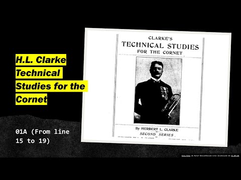[TRUMPET STUDY] Clarke Technical Studies for the Cornet or Trumpet - #1 from line 15 to 19