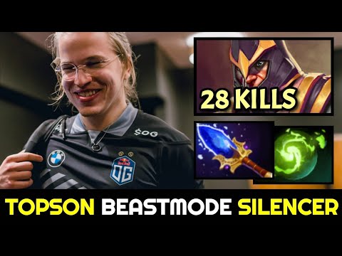 TOPSON Beastmode SILENCER — 28 Kills No Mercy ft ANA Tidehunter Dota 2
