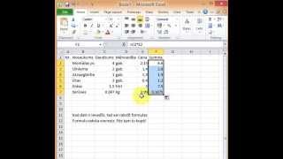 Excel: Vienkāršas aprēķinu tabulas veidošana