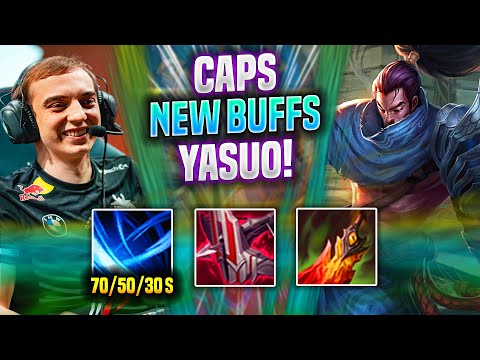 CAPS TRIES YASUO WITH NEW BUFFS! - G2 Caps Plays Yasuo Top vs Riven! | Season 2022