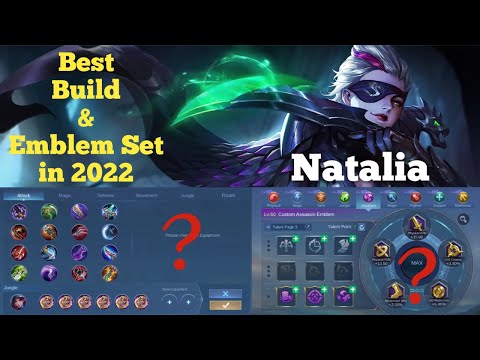 Natalia Best Build & Emblem Set,, top Global build 2022 | MLBB