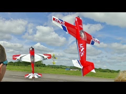 3D RC AEROS DISPLAY - AZAEROSPORTS DISPLAY TEAM AT LONG MARSTON MODEL SHOW - 2017