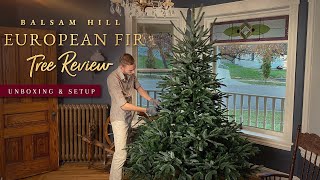 Balsam Hill European Fir Christmas Tree Review, Unboxing, & Setup - Re