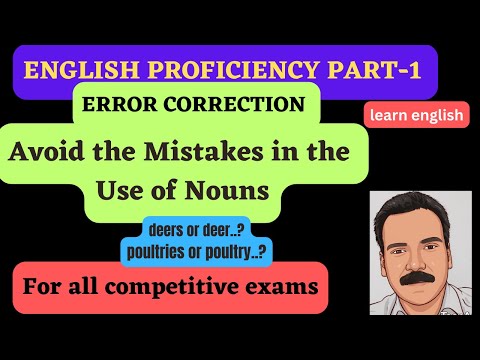 Avoid these mistakes in the use of nouns