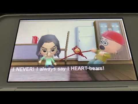 Tomodachi Life Fight Miki Vs Patrick Teddy Bear Fight