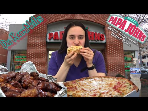 Papa Johns Pizza | Mukbang Eating Show