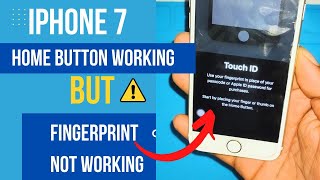 iPhone 7 Fingerprint Not Working But Home Button Working How To Solution | Hindi Video