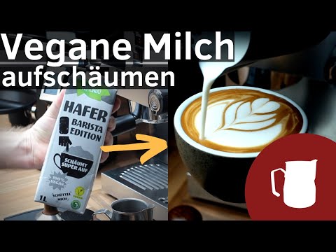 Frothing vegan milk for latte art with a portafilter machine - Tips