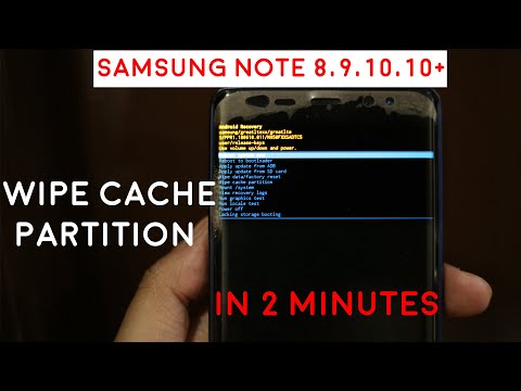 How to Clear Cache on Samsung for Note 8 , Note 9 , Note10, Note 10+  /  Wipe cache partition
