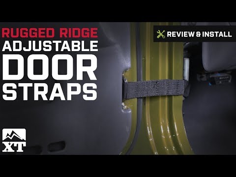 Jeep Wrangler Rugged Ridge Adjustable Door Straps (1987-2006 YJ, TJ) Review & Install
