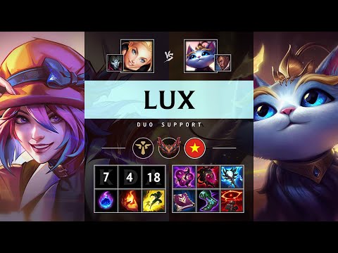 Lux Support vs Yuumi: Killing spree - VN Grandmaster Patch 14.24